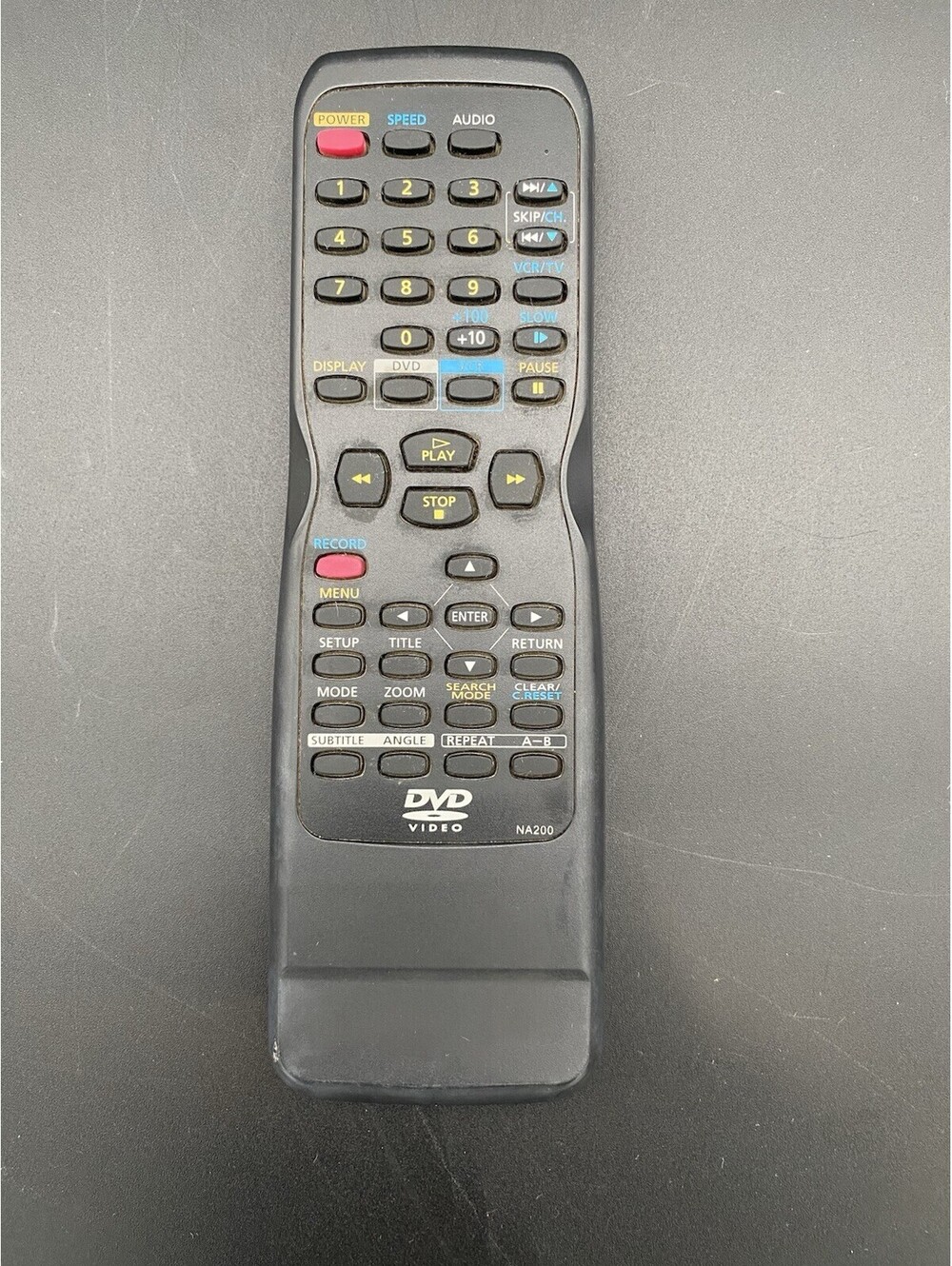 NA200 Black DVD VCR Combo System Universal Remote